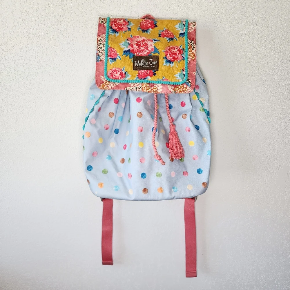 Matilda Jane Floral Polka Dot Make A‎ Splash Back Pack